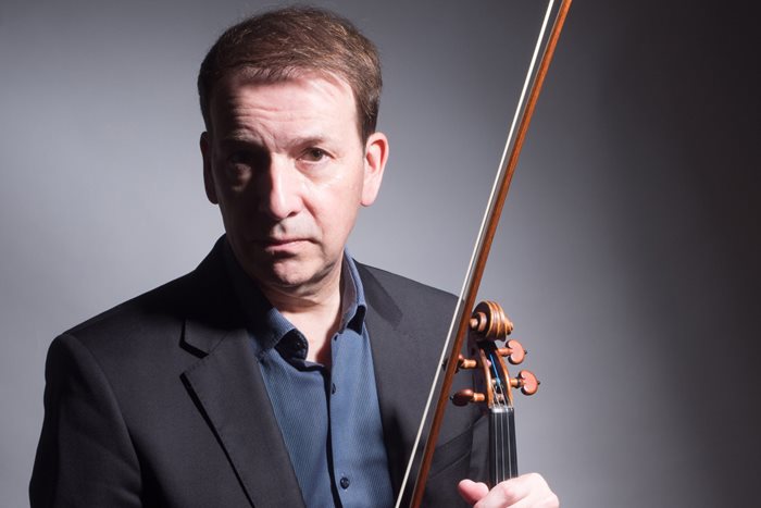 Stephen Bryant with his violin